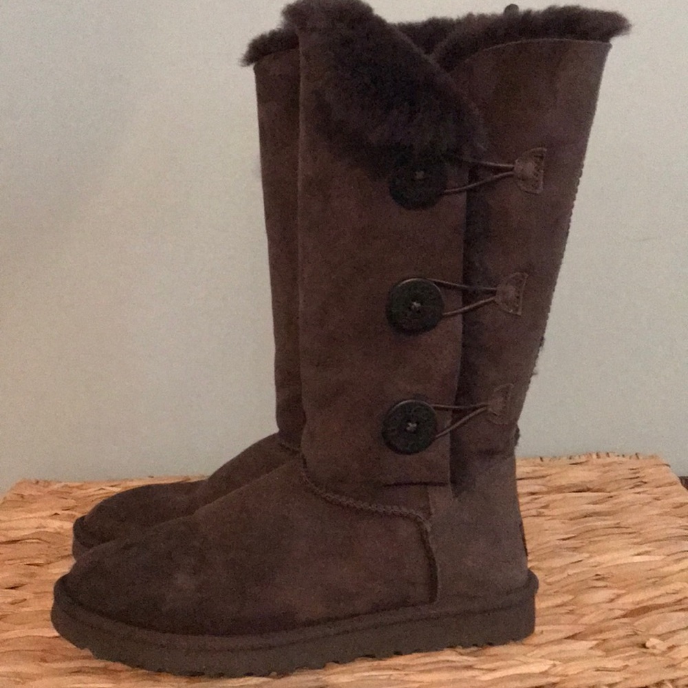 UGG tall triple button boot